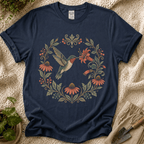 Hummingbird Flower Cirle T-Shirt