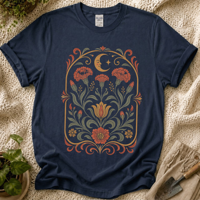 Celestial Folk Garden Sun Floral T-Shirt - Zen & Zucchinis garden graphic tee