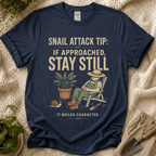 Snail Attack Tip Slow Gardener T-Shirt by Zen & Zucchinis Slow Garden Club