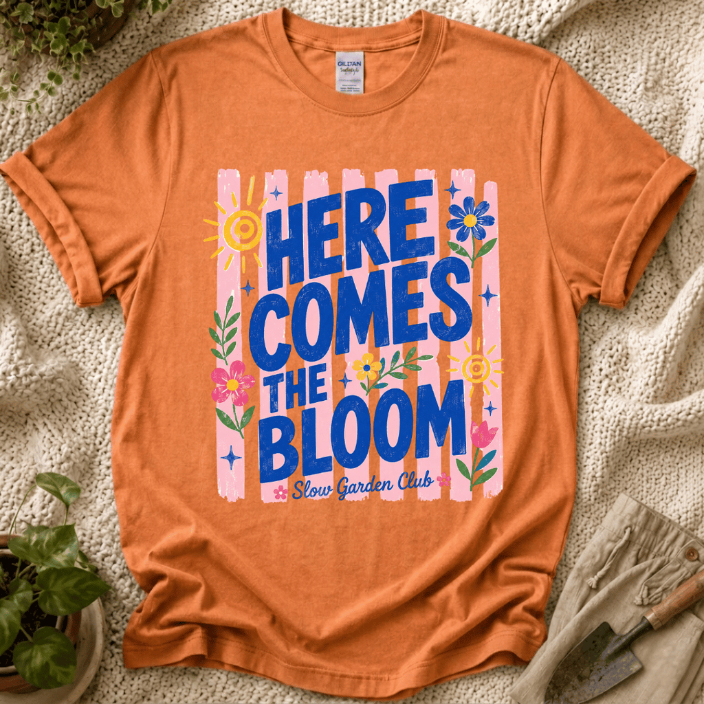 Here Comes The Bloom Summer Stripes T-Shirt