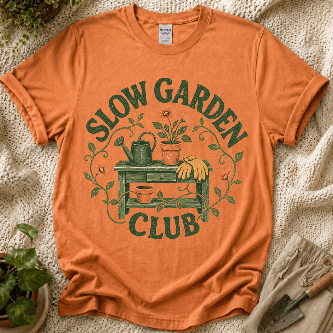 Slow Garden Club Garden Bench T-Shirt