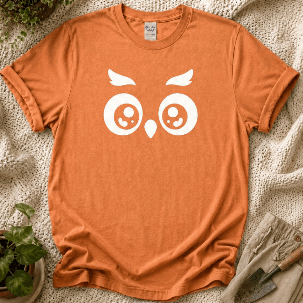 Cute Owl Gaze T-Shirt by Zen & Zucchinis Slow Garden Club