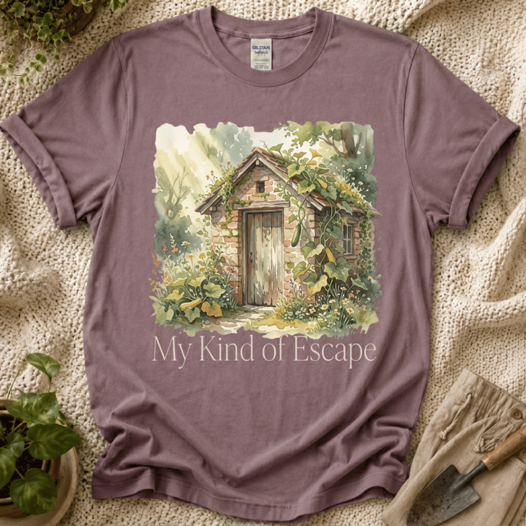 My Kind of Escape Slow Garden T-Shirt by Zen & Zucchinis Slow Garden Club
