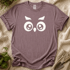 Cute Owl Gaze T-Shirt by Zen & Zucchinis Slow Garden Club