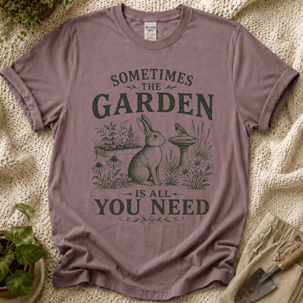 The Garden Is All You Need T-Shirt - Zen & Zucchinis garden graphic tee