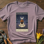 The Moon Gardener T-Shirt - botanical nature graphic t-shirt, minimalist design, unisex tee”