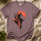 Wild Botanical Fern Spirit Woman T-Shirt by Zen & Zucchinis Slow Garden Club
