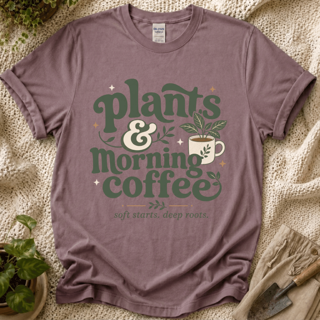 Plants and Morning Coffee T-Shirt