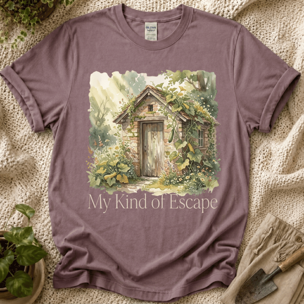 My Kind of Escape Slow Garden T-Shirt by Zen & Zucchinis Slow Garden Club