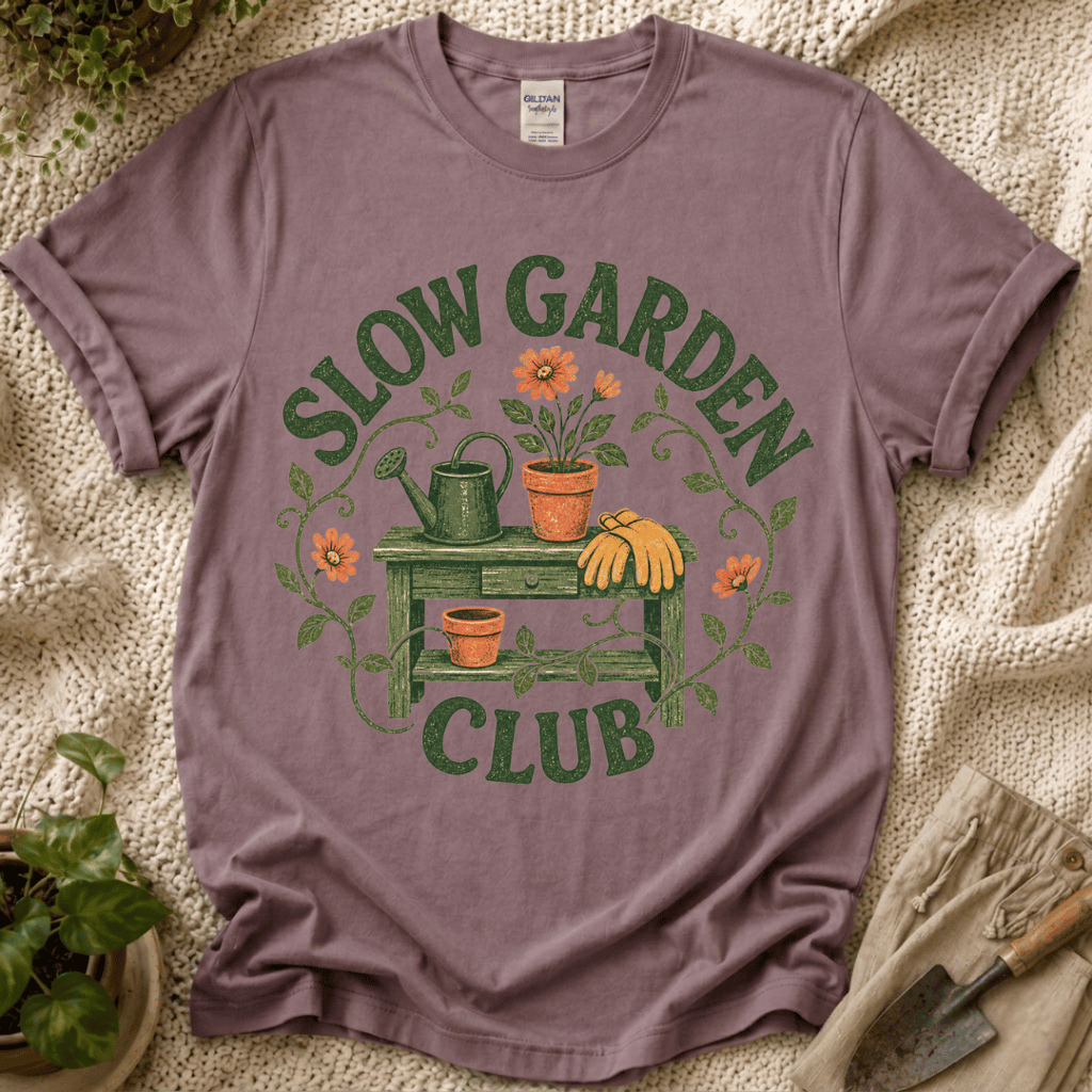 Slow Garden Club Garden Bench T-Shirt