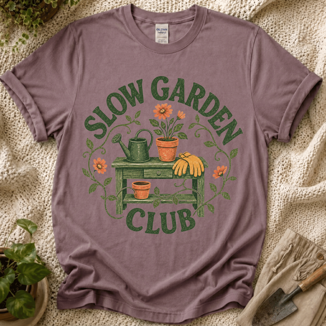 Slow Garden Club Garden Bench T-Shirt