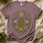 Peace in Every Step Nature T-Shirt by Zen & Zucchinis Slow Garden Club