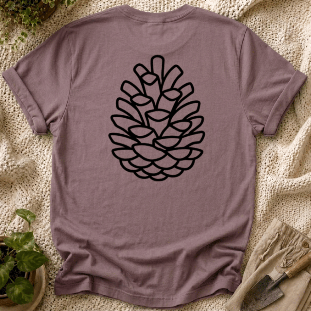 Quiet Pinecone Botanical T-Shirt by Zen & Zucchinis Slow Garden Club