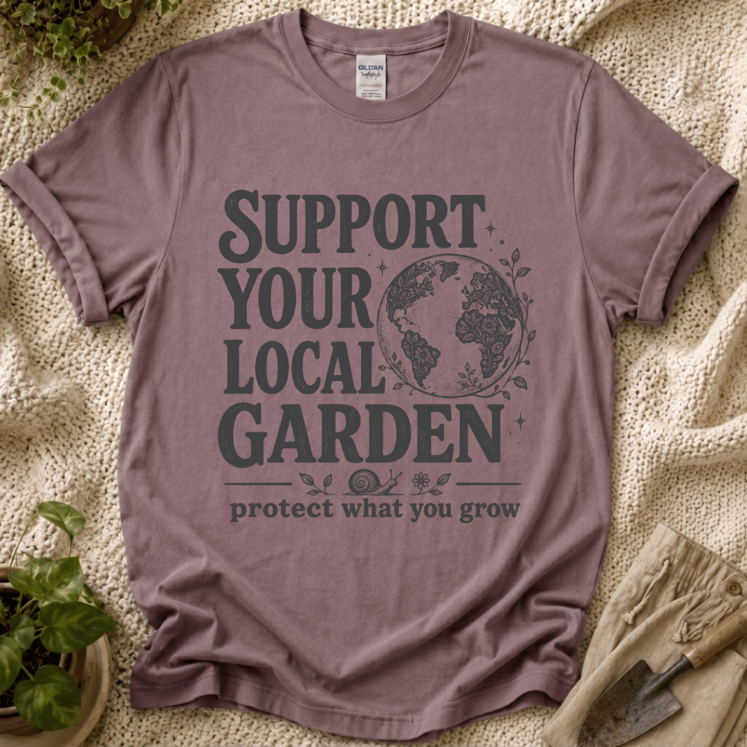 Support Your Local Garden T-Shirt by Zen & Zucchinis Slow Garden Club