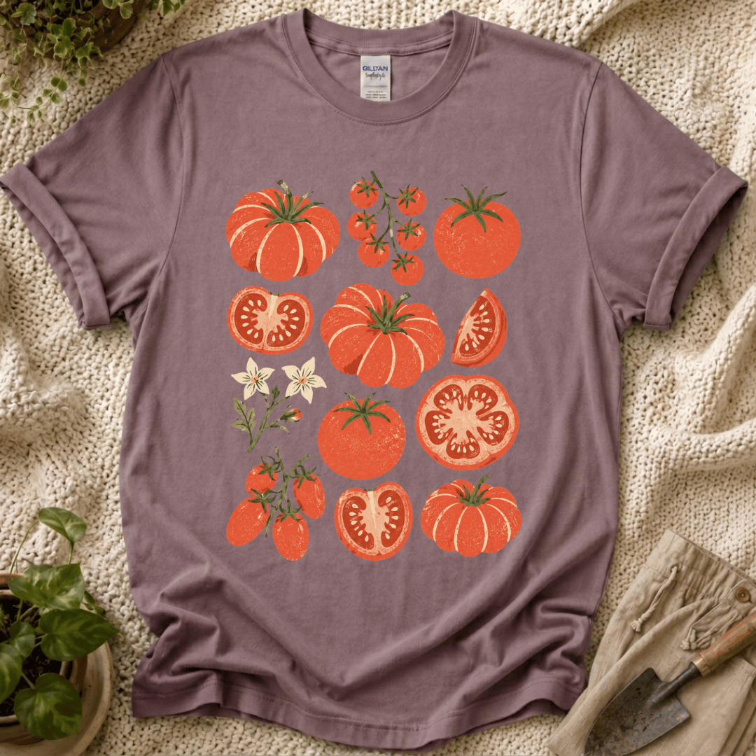 Tomato Selection Slow Gardener T-Shirt by Zen & Zucchinis Slow Garden Club