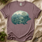 Hedgehog Garden Silhouette T-Shirt