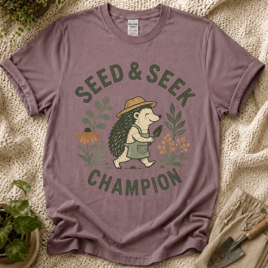 Seed & Seek Champion Garden Friend T-Shirt by Zen & Zucchinis Slow Garden Club