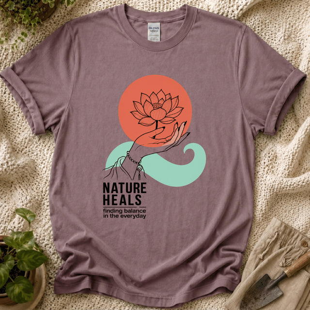 Nature Heals Botanical T-Shirt by Zen & Zucchinis Slow Garden Club