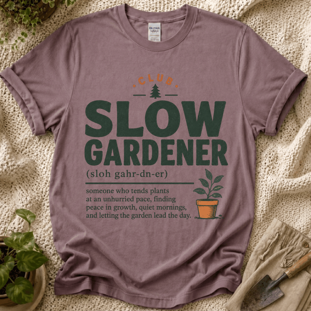 Slow Gardener Definition T-Shirt by Zen & Zucchinis Slow Garden Club