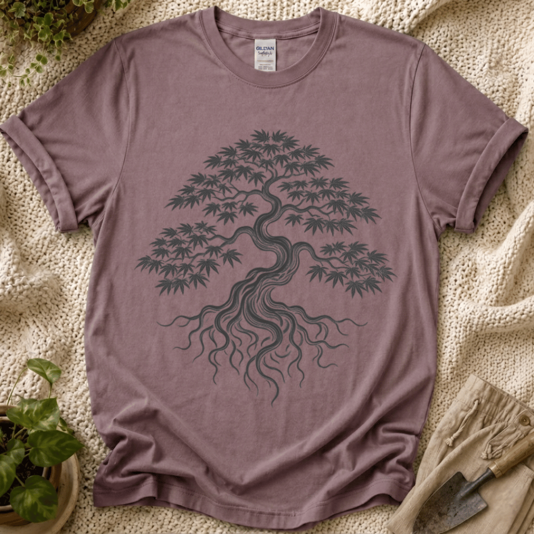 Rooted Japanese Maple Tree T-Shirt by Zen & Zucchinis Slow Garden Club