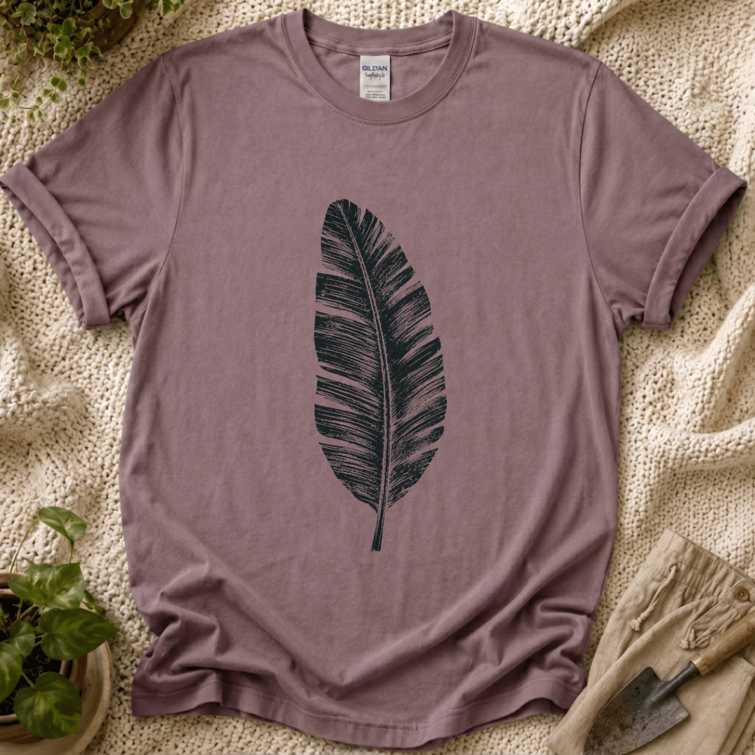 Feather of Luck T-Shirt by Zen & Zucchinis Slow Garden Club