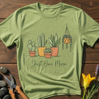 Just One More T-Shirt - botanical nature graphic t-shirt, minimalist design, unisex tee for Nature Lovers, Garnder, Farmer, Plant Lovers