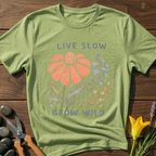 Live Slow Flower T-Shirt