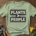 Plants > People T-Shirt - botanical nature graphic t-shirt, minimalist design, unisex tee”