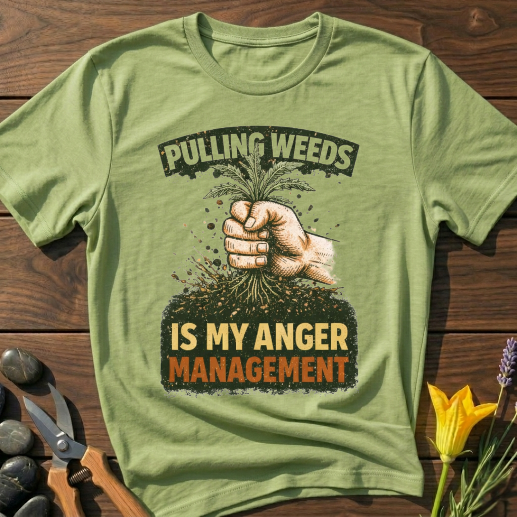 Pulling Weeds Anger Management T-Shirt
