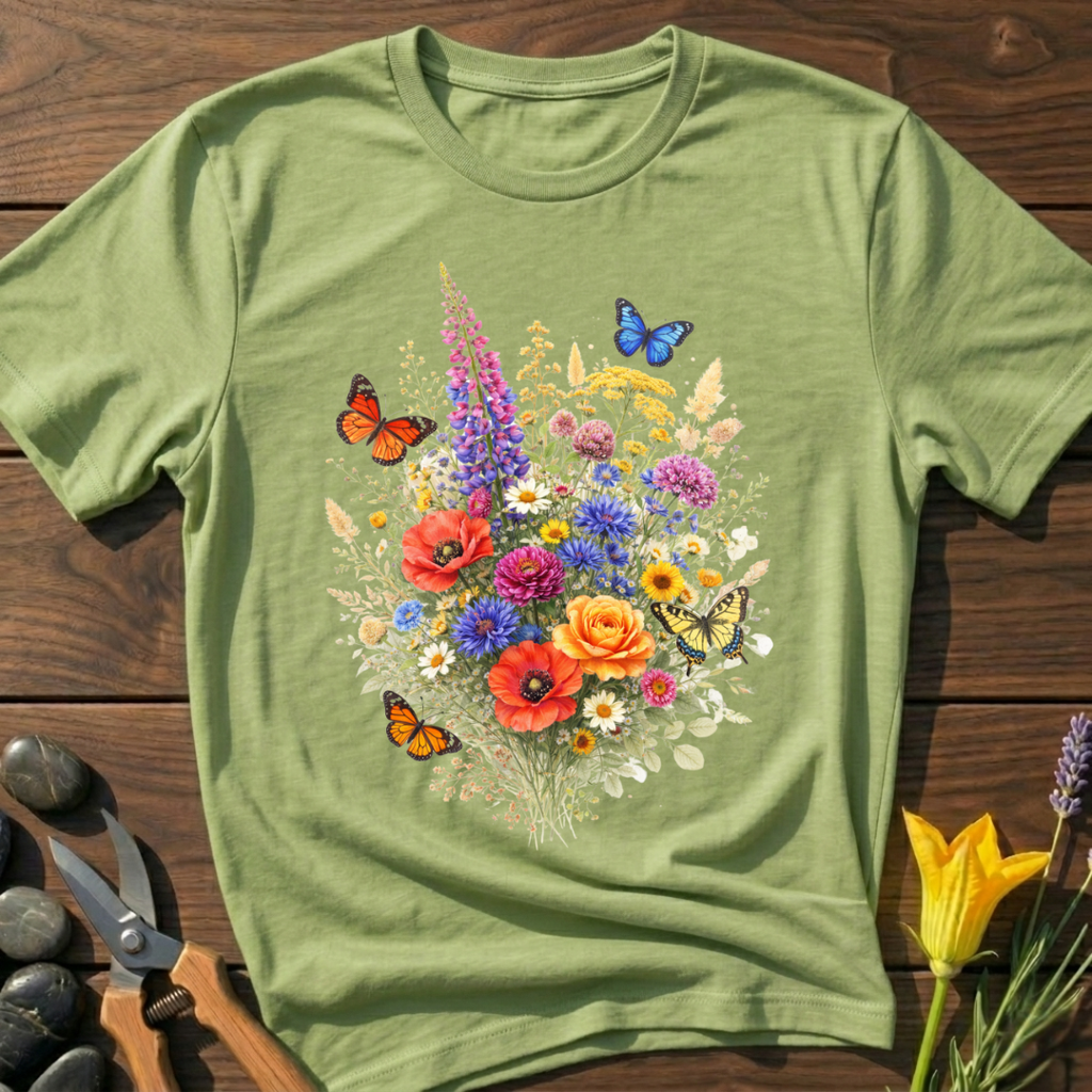 Floral Butterfly Bouquet T-Shirt