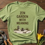 Garden With Meaning T-Shirt - botanical nature graphic t-shirt, minimalist design, unisex tee for Nature Lovers, Garnder, Farmer, Plant Lovers