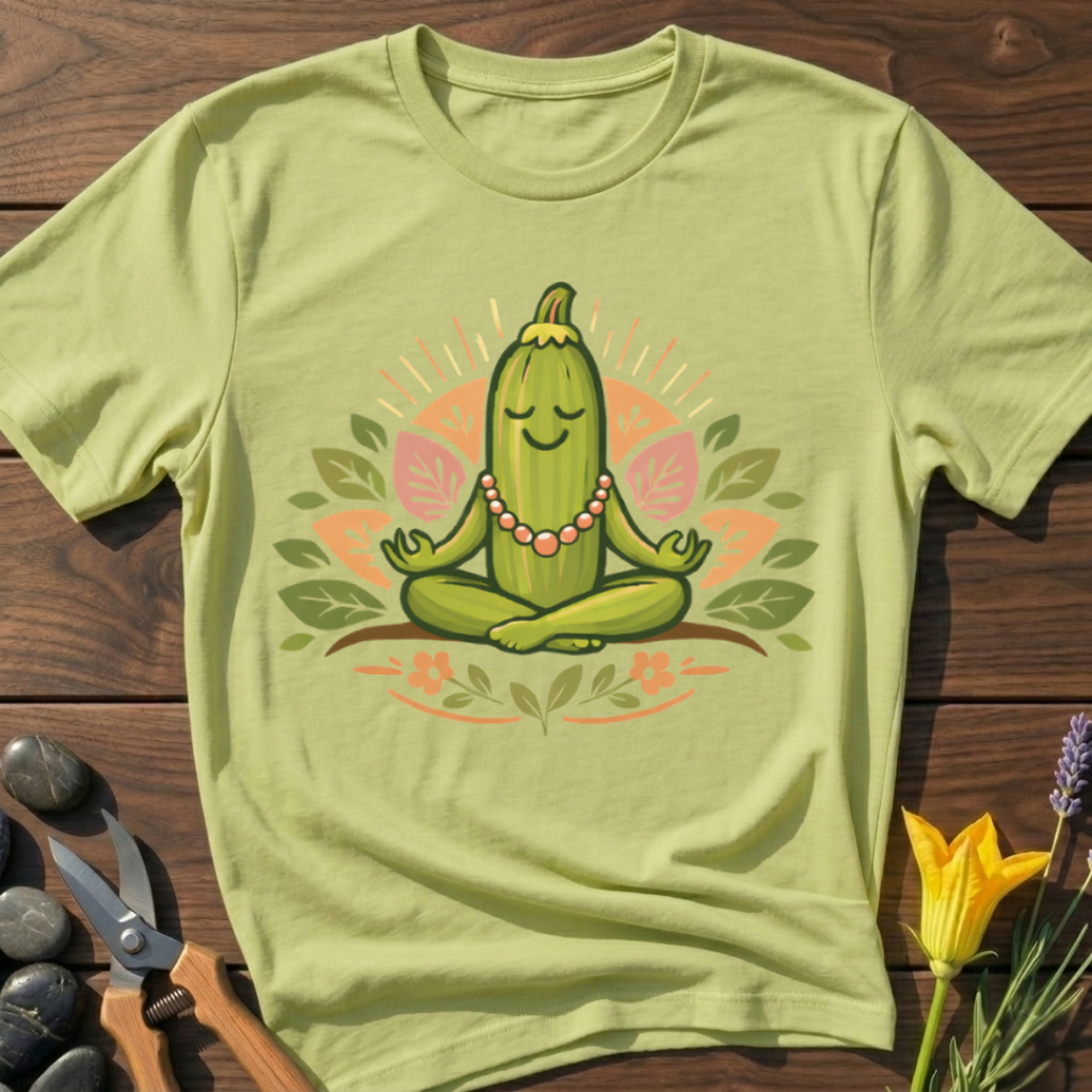Zen & Zucchinis Meditation T-Shirt