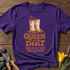 Queen of the Dirt T-Shirt - botanical nature graphic t-shirt, minimalist design, unisex tee”
