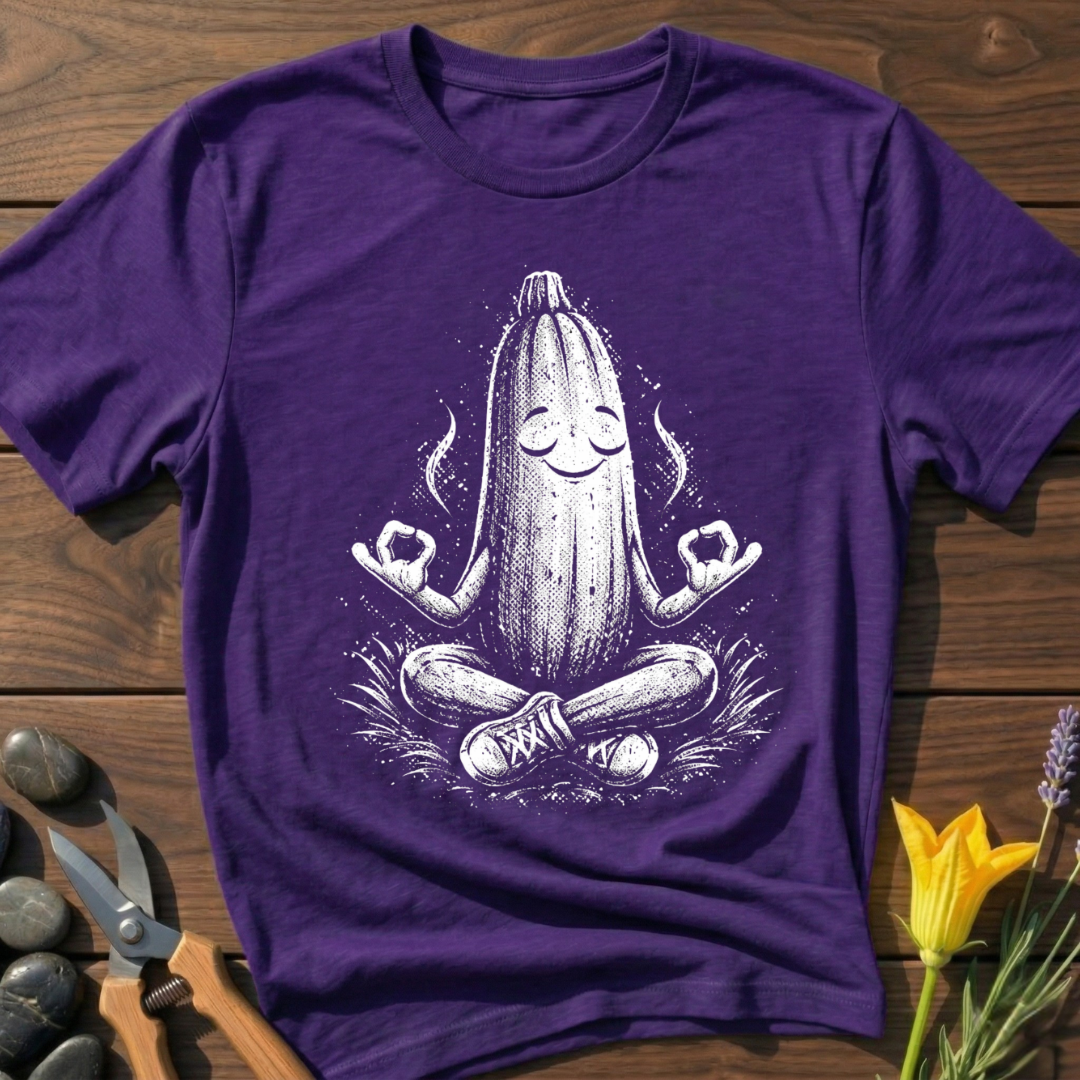 Meditating Zen Zucchini T-Shirt
