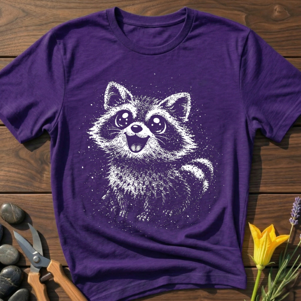 Racoon Happy T-Shirt