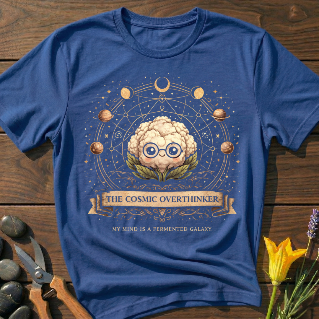 Cosmic Overthinker Cauliflower T-Shirt