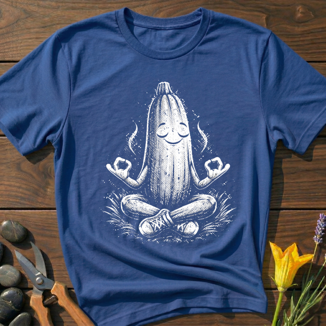 Meditating Zen Zucchini T-Shirt