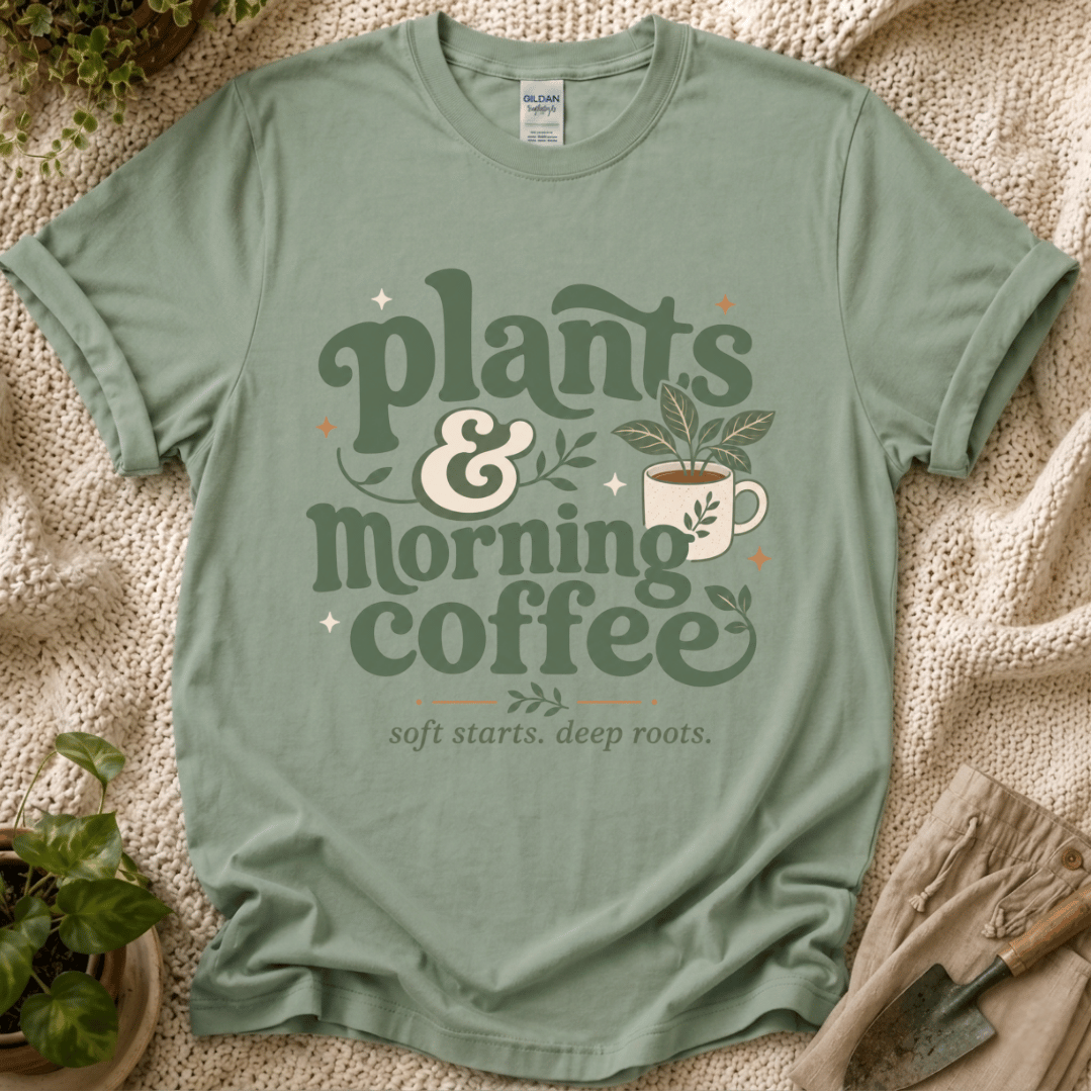 Plants and Morning Coffee T-Shirt