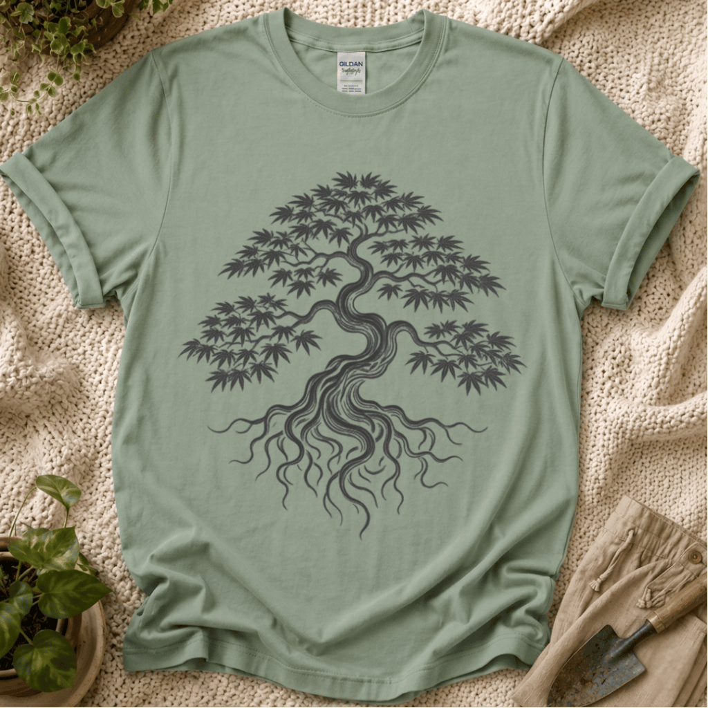 Rooted Japanese Maple Tree T-Shirt by Zen & Zucchinis Slow Garden Club