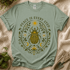 Peace in Every Step Nature T-Shirt by Zen & Zucchinis Slow Garden Club