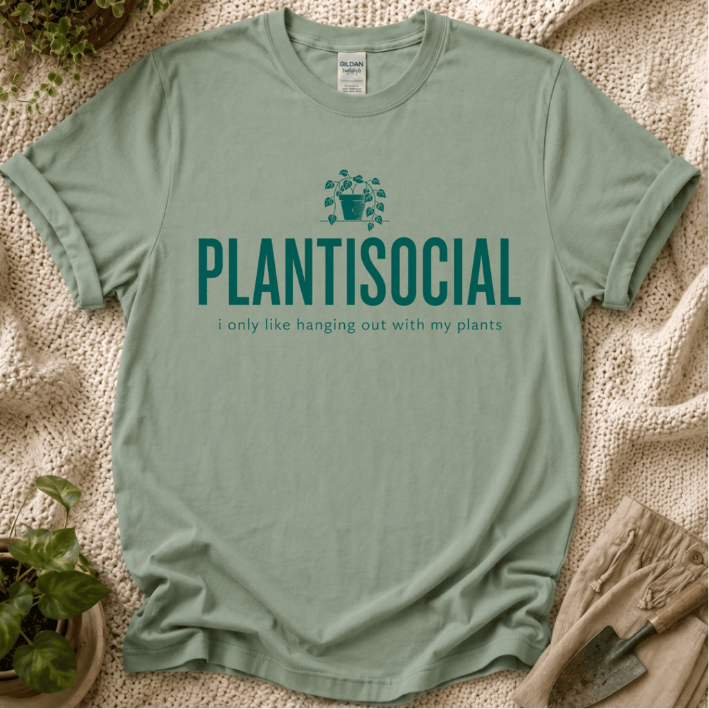 Plantisocial T-Shirt by Zen & Zucchinis Slow Garden Club