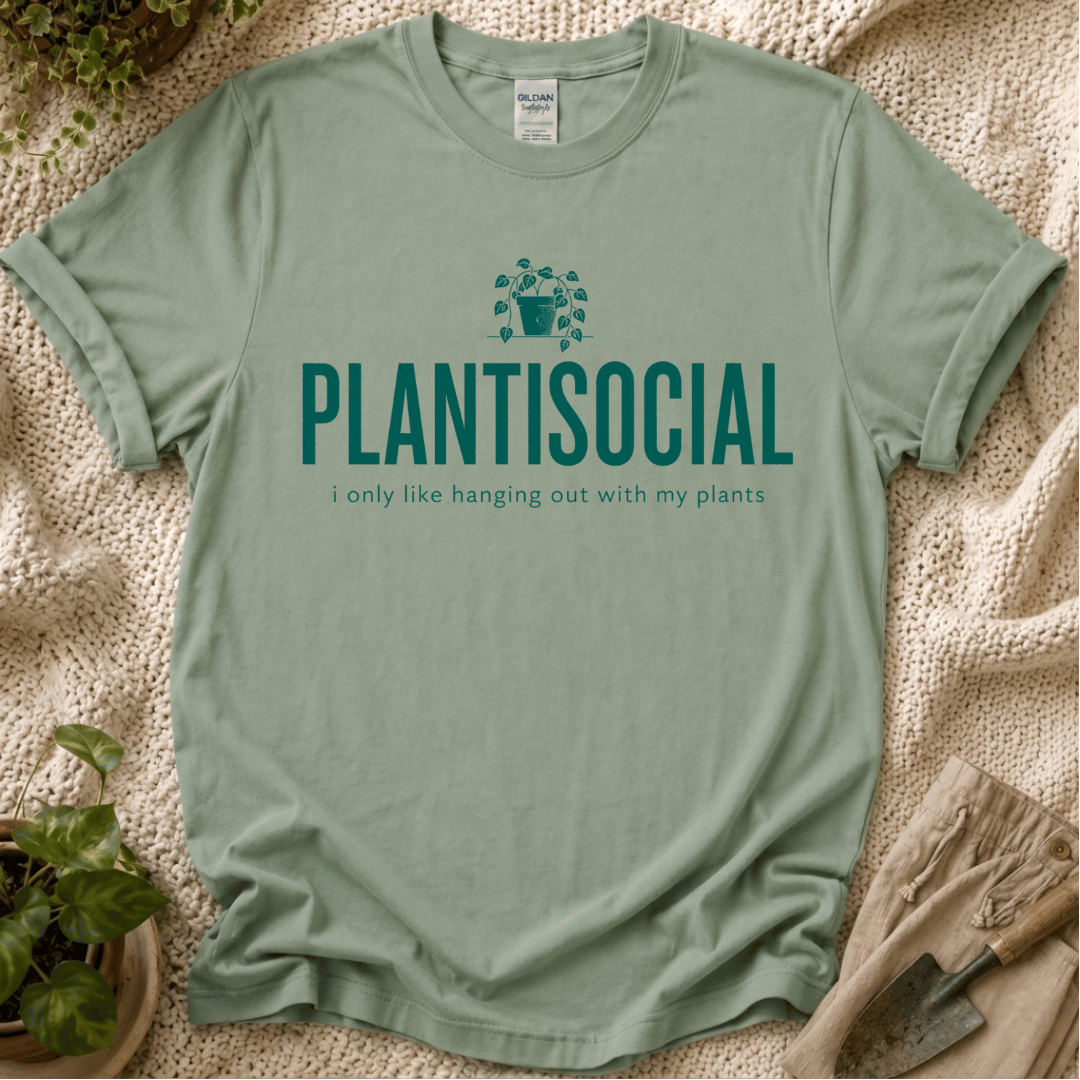 Plantisocial T-Shirt by Zen & Zucchinis Slow Garden Club