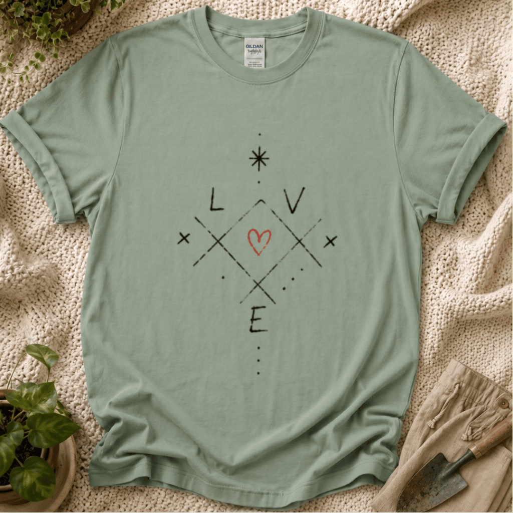 Love Grows Quietly T-Shirt by Zen & Zucchinis Slow Garden Club