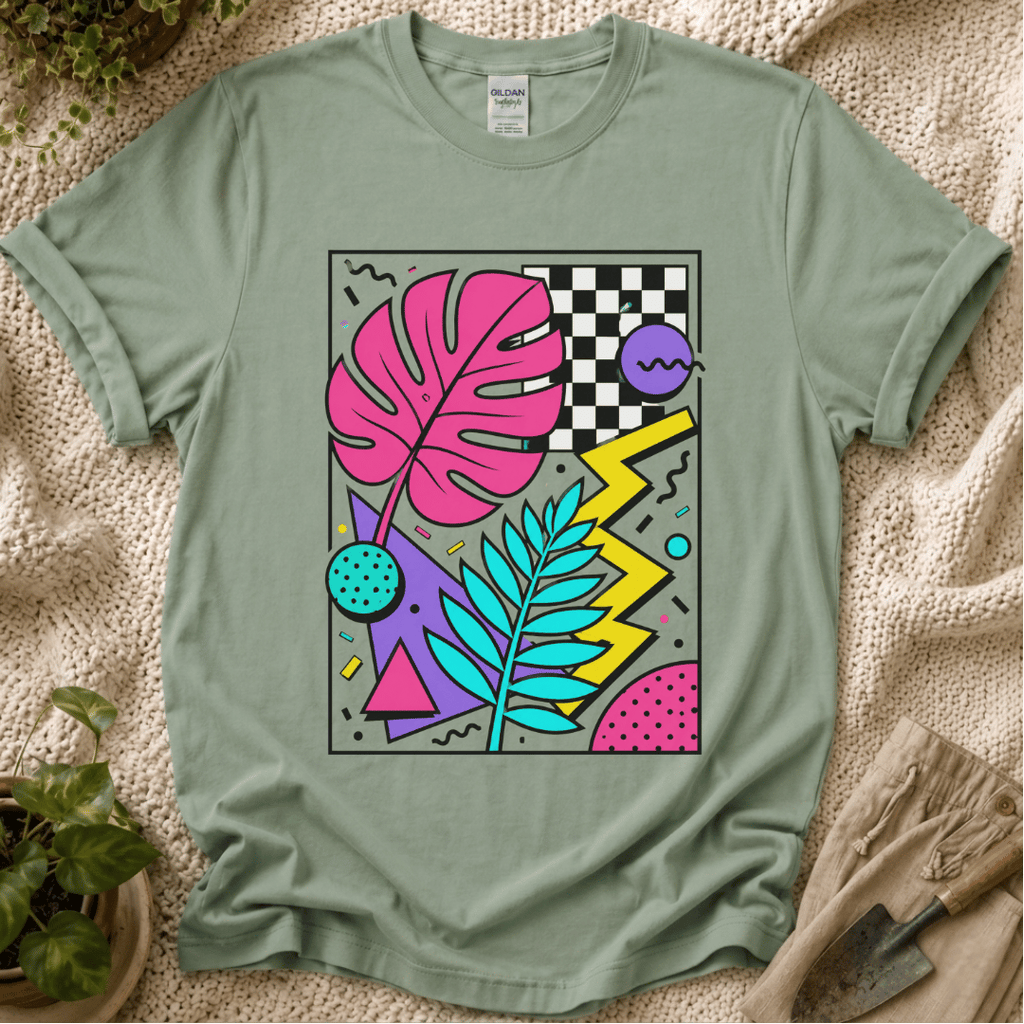 Abstract Wildflower Garden T-Shirt by Zen & Zucchinis Slow Garden Club