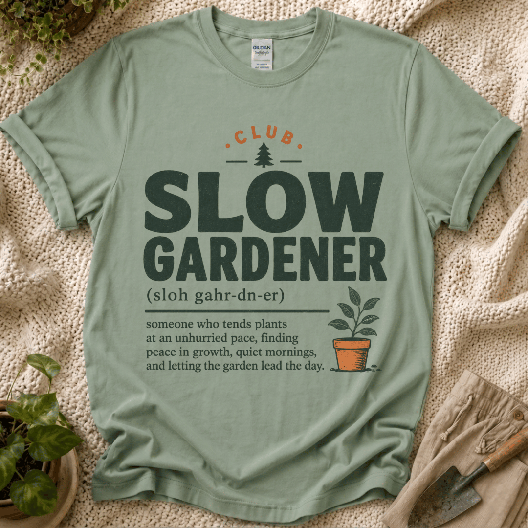 Slow Gardener Definition T-Shirt by Zen & Zucchinis Slow Garden Club