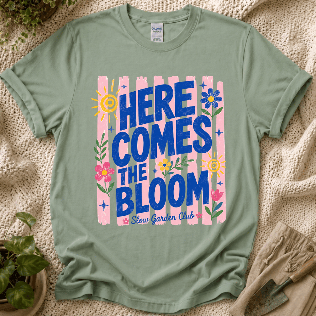 Here Comes The Bloom Summer Stripes T-Shirt