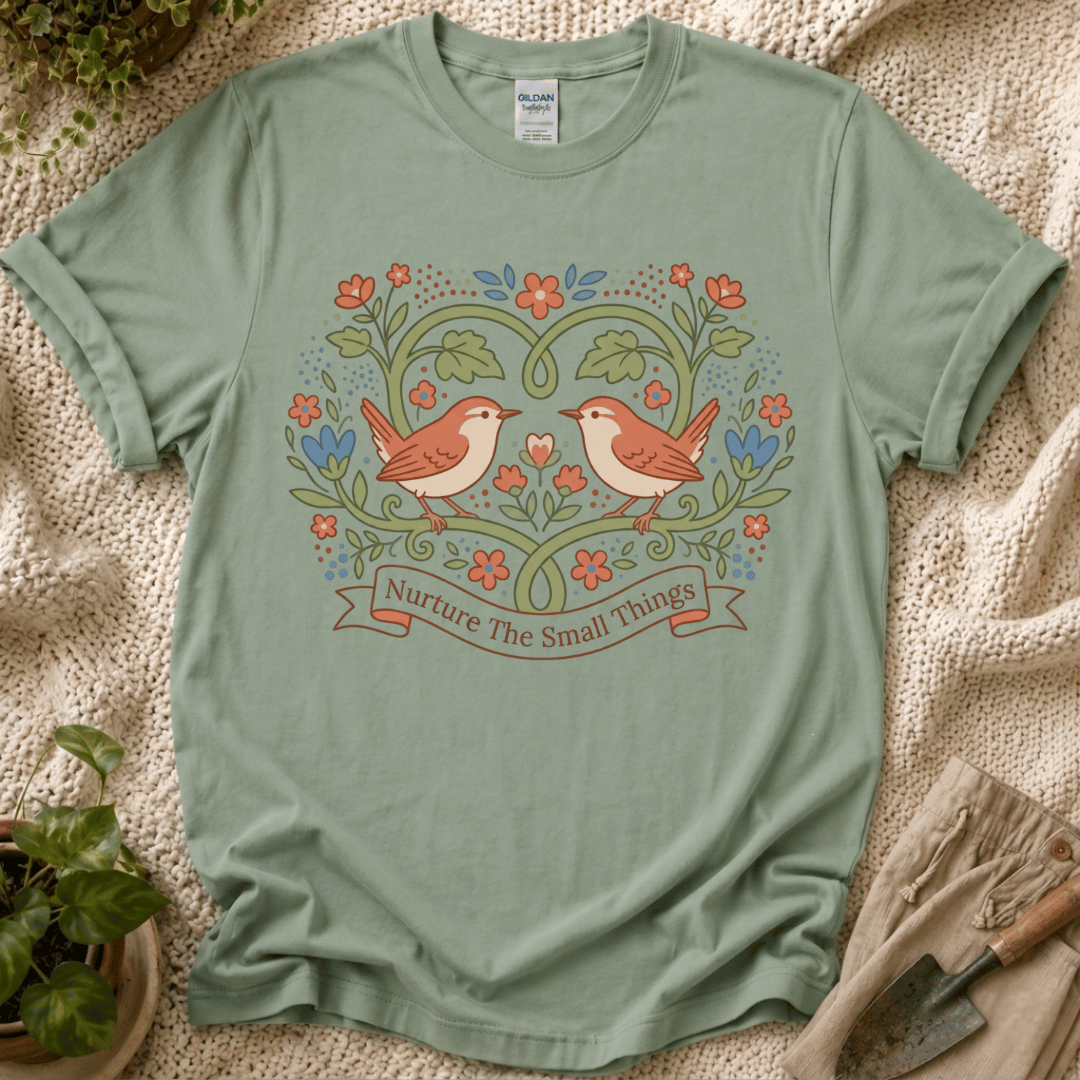 Nurture The Small Things Garden Birds T-Shirt