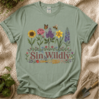 Shine Wildly Summer Flower T-Shirt by Zen & Zucchinis Slow Garden Club