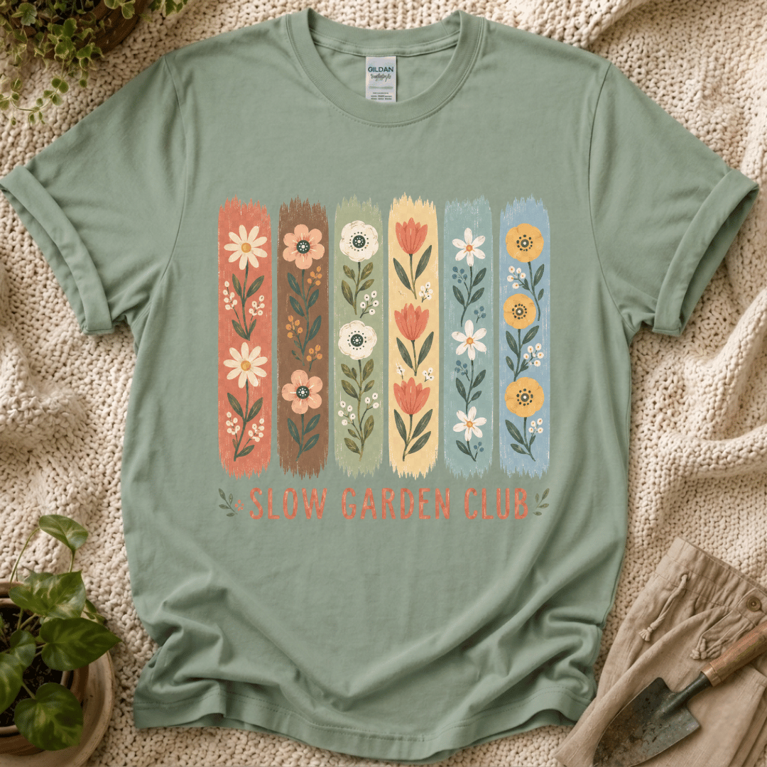 Flower Stripes Garden T-Shirt