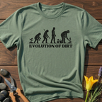 Evolution of Dirt T-Shirt - botanical nature graphic t-shirt, minimalist design, unisex tee”